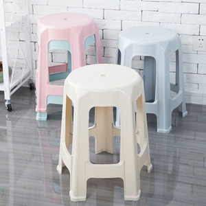 <b>Plastic</b> <b>Stool</b> 25cm Minimalist Stackable Living Room Chair - Product Image 2
