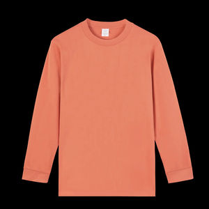 T-shirts 100% coton personnalisés des fabricants OEM T-shirts pour hommes en tissu tricoté régulier anti-rides à manches longues - Product Image 5