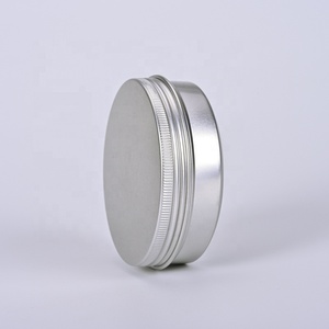 Pot rond en aluminium argenté de 120 ml avec couvercle à vis, 120 g, 4 oz, pour crème à barbe, emballage de stockage, boîtes en aluminium - Product Image 3