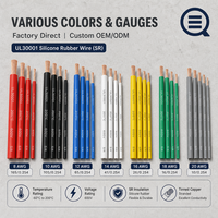Câble en cuivre direct usine, vente en gros, UL30001, haute température, tension 1100V, câble isolé SR pour équipement électrique