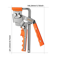 Serre-joint à cliquet rapide robuste 50 kg en acier inoxydable réglable (pouces/métrique) pour le travail du bois Imbot