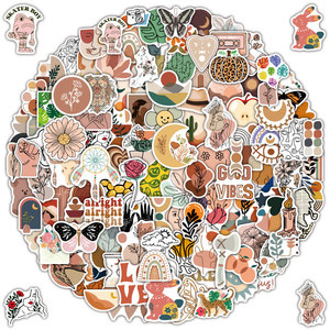 Vintage Esthetische Diy Hand Account School Kunst Levert Multifunctionele Pvc Materiaal Stickers Dagboek Bagage Briefpapier <span class=keywords><strong>Printer</strong></span> - Product Image 1