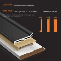 Papan Skirting Paduan Aluminium Tebal Sistem Pasang Cepat Profil Lis Dinding Sudut Melengkung Modern Minimalis Berbahan Logam Anodized