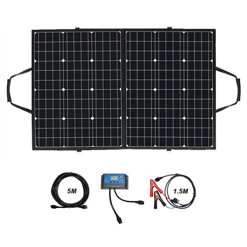 Pannello solare personalizzato ad alta efficienza pannello solare pieghevole portatile 100W 120W 180W 240W 300W pannelli solari monocristallini