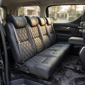 Sedile a panca personalizzato in pelle nera di lusso per 4 persone con design ergonomico e alta comodità per furgone Sprinter - Product Image 4