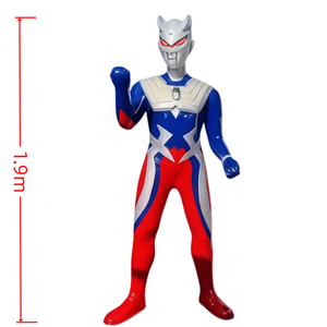 รูปปั้นอุลตร้าแมนเรซิ่นสูง 1.9 เมตร ตัวละครจากภาพยนตร์  งานประติมากรรมไฟเบอร์กลาส  ของตกแต่งรูปปั้นอุลตร้าแมน - Product Image 2