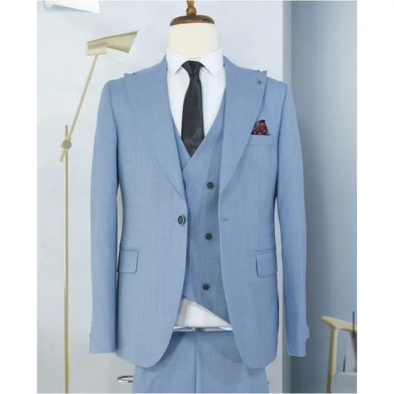Custom Made Men Suits Business Tuxedo Slim Fit Formal Wedding Groom Prom Blazer Daily Wear Outfits Jacket+Pant+Vest