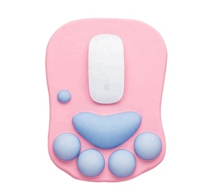 Dễ Thương Cổ Tay Nghỉ Ngơi Hỗ Trợ Mềm Silicone Gel Đệm Máy Tính Mat Bàn Trang Trí Mèo Paw Chuột Đầy Màu Sắc Pad - Product Image 1