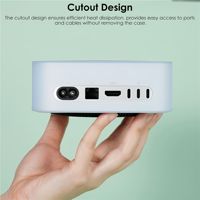 2025 housse de protection en Silicone anti-rayures et anti-poussière pour Apple Mac Mini M4 bouclier hôte d'ordinateur à Code roulant étanche