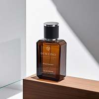Mode 50ml Ambre Bouteille De Parfum De Luxe Vide Rectangle Bouteille De Parfum 50ml 100ml Bouteille De Parfum Avec Boîte