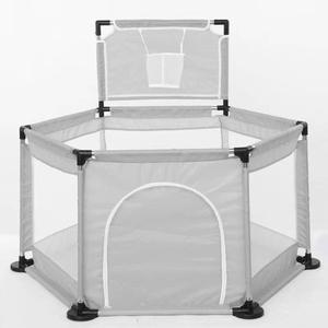 Parc pour bébé avec panier de <span class=keywords><strong>basket</strong></span> et ventouses, parc de jeu stable antidérapant, tube en acier épaissi et tissu Oxford pour une utilisation en intérieur - Product Image 5