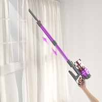 Aspirateur sans fil léger rechargeable avec technologie Purple Cyclone, filtre HEPA et lumière LED pour sols et voitures