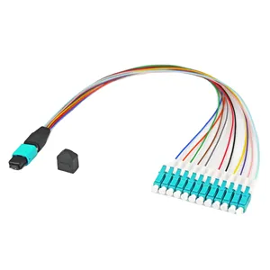 Kabel modul Harness SC MPO/MTP 12core 12F MPO MTP kabel Patch serat optik
