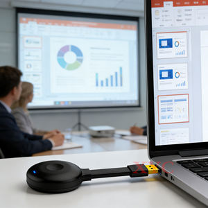 อะแดปเตอร์ <span class=keywords><strong>Miracast</strong></span> สำหรับเชื่อมต่อหน้าจอขนาดเล็กกับทีวี โปรเจคเตอร์ หรือจอภาพ ผ่าน Wifi รองรับการมิเรอร์ภาพ 4K - Product Image 5