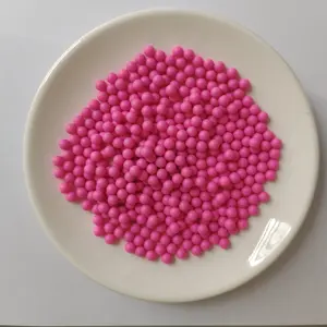 Sfera di plastica rosa 7mm personalizzata colorata a buon mercato in fabbrica