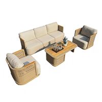 Meubles de jardin Prima, table et chaises personnalisées, anti-rouille, pour villa, cour, loisirs, meubles de jardin