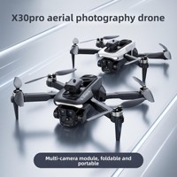 Avion télécommandé X30 Pro avec moteur brushless, en ABS, idéal pour débutants, décollage/atterrissage à une touche, lumières LED, jouet pour enfant