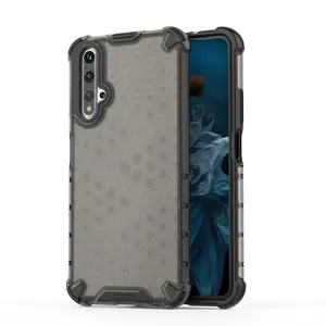 Coque de téléphone portable en nid d'abeille de haute qualité pour couverture de téléphone portable anti-rayures translucide HUAWEI Honor