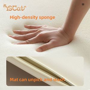 Cama Tipo Sofá de Felpa Color Crema de Lujo Moderno para Perros y Gatos, Personalizada por el Fabricante, Lavable, Suave y Esponjosa, Cama Relajante Tipo Tienda para Gatos - Product Image 4