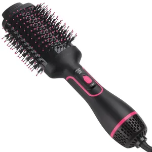 Online top pick Private mold 1000W hair brush dryer straightener brush hot air brush