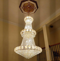 Lustre en verre de Murano LAITING, fleur de lotus, or, LED, salon, éclairage en cristal