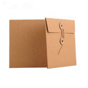 C5 C6 DL Kraft <b>String</b> Tie Envelopes Recycled Envelope With <b>String</b> and Button - Product Image 5