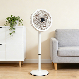 Electric Mechanical Plastic Floor <b>Fan</b> 14 Inch Strong Wind Standing Customizable OEM Auto Rotation <b>Remote</b> Adjustable Height - Product Image 2