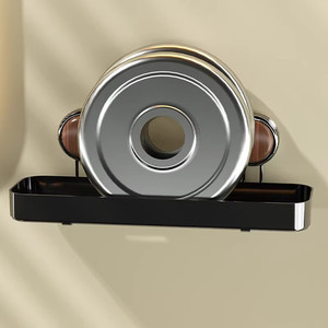 Suction Cup Shelf Rectangular Wall Mounted Bathroom Storage Rack Durable Suction Mounted Depth 4-7.9in - Product Image 4