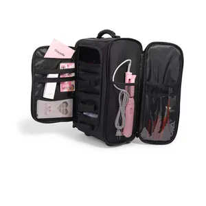 Travel Professional Makeup Artist Bag Portable Nail Organizer Box Art Supply Case brush makeup bag