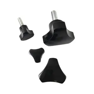 China suppliers black There knurled Plastic Drawer Star Three-star Bakelite Clamping Plastic Knobs for milling machine
