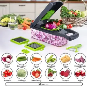 2023 Hot Bán Nhà Bếp Đa 12 Trong 1 Của Nhãn Hiệu Mandoline Trái Cây Rau Cắt Hành Tây Dicer Veggie Slicer Rau Chopper