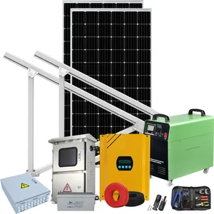 ระบบพลังงานแสงอาทิตย์สำหรับรถกอล์ฟพลังงานแสงอาทิตย์ชลประทาน30 Kw Hybrid Solar ระบบ