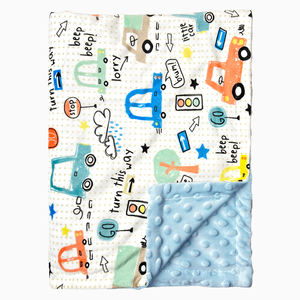 Manta de Bebé de Felpa con Puntos, Doble Capa, Estampada con Puntos en Relieve, OEM ODM para Supermercado, Venta al por Mayor de Fábrica - Product Image 6