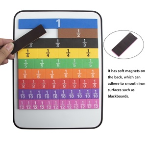 Bloques Magnéticos <span class=keywords><strong>de</strong></span> Fracciones HY, Materiales Matemáticos Montessori para que los Niños Aprendan Equivalencia <span class=keywords><strong>de</strong></span> Fracciones, Manipulativos Matemáticos para Fracciones <span class=keywords><strong>de</strong></span> <span class=keywords><strong>4</strong></span>.º Grado - Product Image 2