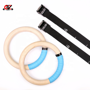 ห่วงยิมนาสติกไม้ CZFIT Leajoy DH-GR04 ขนาด 32 มม. พร้อมสายรัดปรับระดับได้แบบ Heavy Duty สำหรับการฝึกครอสเทรนนิ่ง การออกกำลังกาย และการฝึกความแข็งแรง - Product Image 3