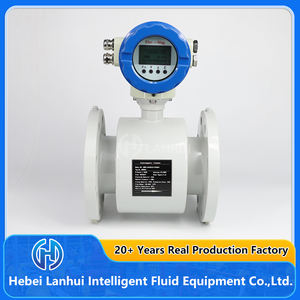 Flowmeter Elektromagnetik Industri Presisi Tinggi dengan Layar LCD Digital Tipe Flens untuk Air Bahan Stainless Steel - Product Image 2