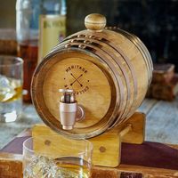 Vente en gros de barils à vin en bois de nouvelle conception, barils en bois faits à la main pour le stockage des spiritueux, barils à whisky vintage