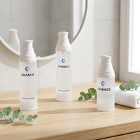 Flacon pompe cosmétique et lotion de soin 60ml 100ml 120ml 100% PCR PP avec pompe sans air, impression sérigraphique personnalisée du logo