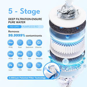 Système de filtre à eau par osmose inverse <span class=keywords><strong>300</strong></span> <span class=keywords><strong>GPD</strong></span> RO pour usage domestique - Product Image 5