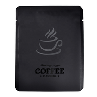 Sachet de café filtre personnalisé imprimé en gravure 10x12,5 cm, forme oreille suspendue, en aluminium pour emballage alimentaire de café