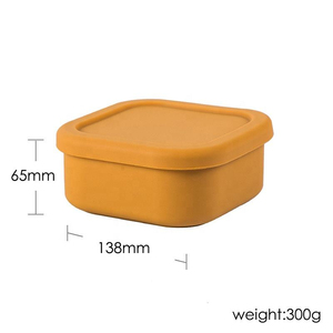 Food Grade Silicone Bento <b>Lunch</b> <b>Box</b> High-capacity BPA Free Food Storage <b>Box</b> with Lid OEM/ODM Square Dishwasher and Freezer Safe - Product Image 5
