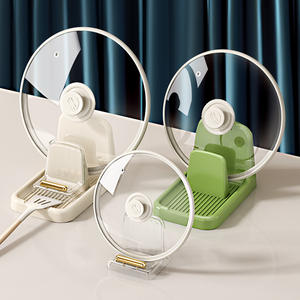 Haute qualité comptoir cuillère support de rangement reste en plastique Durable ustensile étagère cuisine multifonction Pot couvercle support - Product Image 1