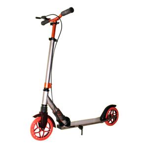 ファッション 180mm クイック折りたたみ式ハンドブレーキ付き2輪キックスクーター 大人用 グレー - Product Image 1