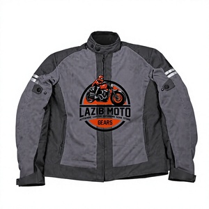Chaqueta de malla protectora para motocicleta para hombre, chaqueta textil de verano para turismo con bolsillos para protectores - Product Image 1