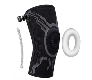 <span class=keywords><strong>Genouillère</strong></span> de compression tricotée en 3D avec protection rotulienne et soutien réglable, attelle de genou pour le sport - Product Image 2