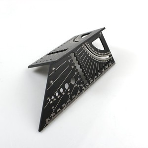 Règle d'angle <span class=keywords><strong>en</strong></span> alliage d'aluminium pour le travail du bois, outil de mesure d'angle 45/90 degrés, équerre combinée - Product Image 1