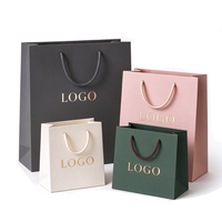 Sacs en papier kraft brun biodégradables et recyclables avec logo personnalisé imprimé, pour la vente à emporter, les restaurants, le café, avec poignée
