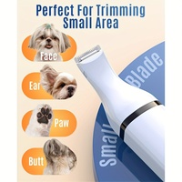 Tondeuse à poils pour animaux de compagnie rechargeable 3 en 1 à faible bruit, coupe-ongles, kit de toilettage portable pour chat et chien, CE OEM