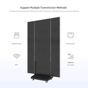 Premium Quality Movable 640*1920 /1280*1920 Tri- <strong>Fold</strong> Poster LED Display <strong>Screen</strong> for Shopping Mall and Advertising - Product Image 2