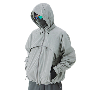 Custom Men's 100% Nylon Glow-in-the-Dark <strong>Waterproof</strong> Motorcycle <strong>Jacket</strong> for Spring Riding <strong>Thin</strong> Design - Product Image 5
